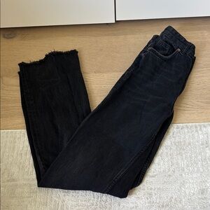 Zara High Rise Black Jeans for Women